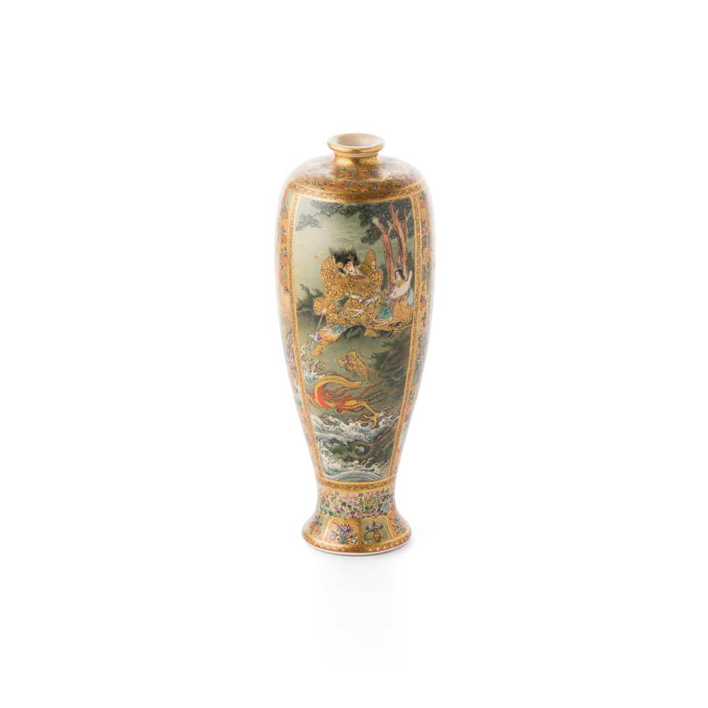 SATSUMA VASE MEIJI TO TAISHO PERIOD