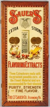 Sauer's Extracts Cabinet. <br