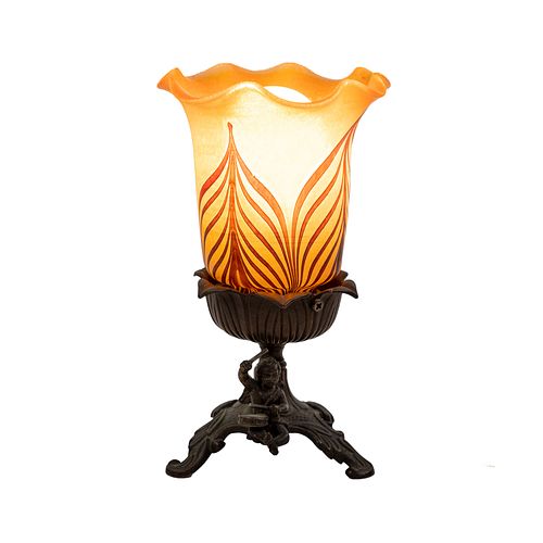SAUL ALCARAZ BLOWN GLASS LAMP W/