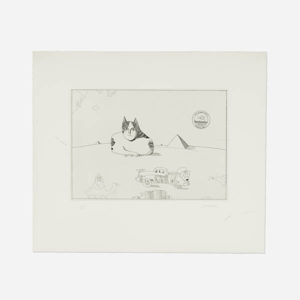 Saul Steinberg 1914–1999. Sphynx.