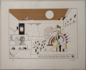 SAUL STEINBERG "JUKEBOX" LITHO