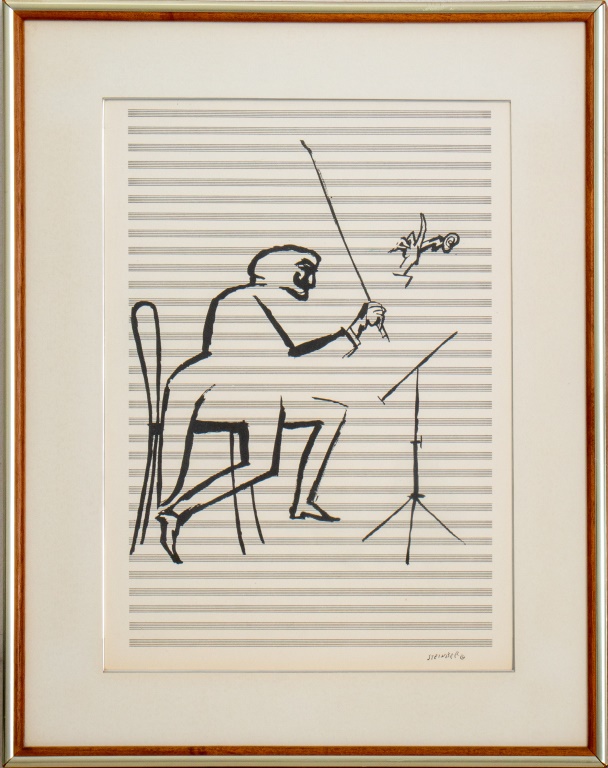 SAUL STEINBERG ORCHESTRA SCENE