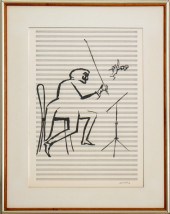 SAUL STEINBERG ORCHESTRA SCENE