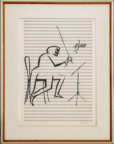 SAUL STEINBERG ORCHESTRA SCENE