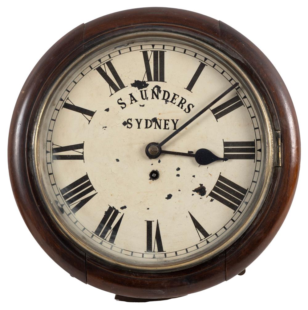 SAUNDERS TRAIN STATION WALL CLOCK