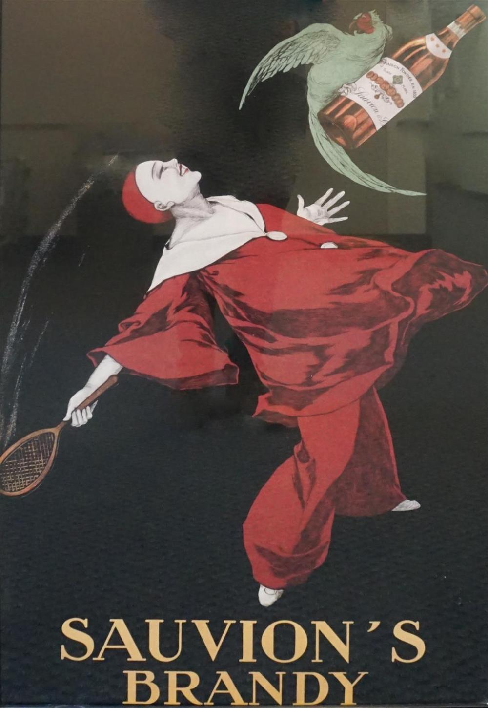 SAUVION'S BRANDY PHOTOLITHOGRAPH,