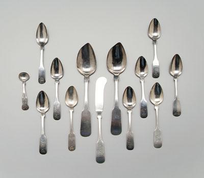 Savannah coin silver flatware: