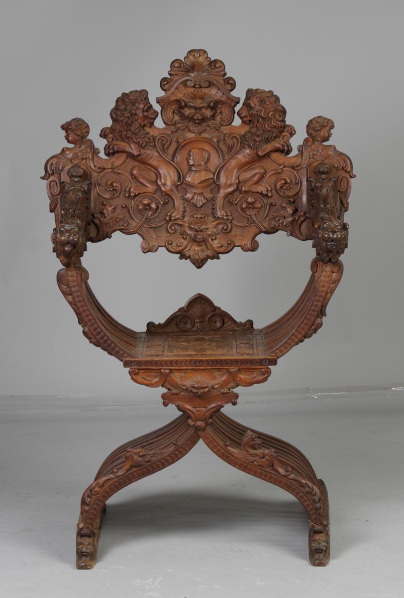 Savonarola English Chair 19th cent.