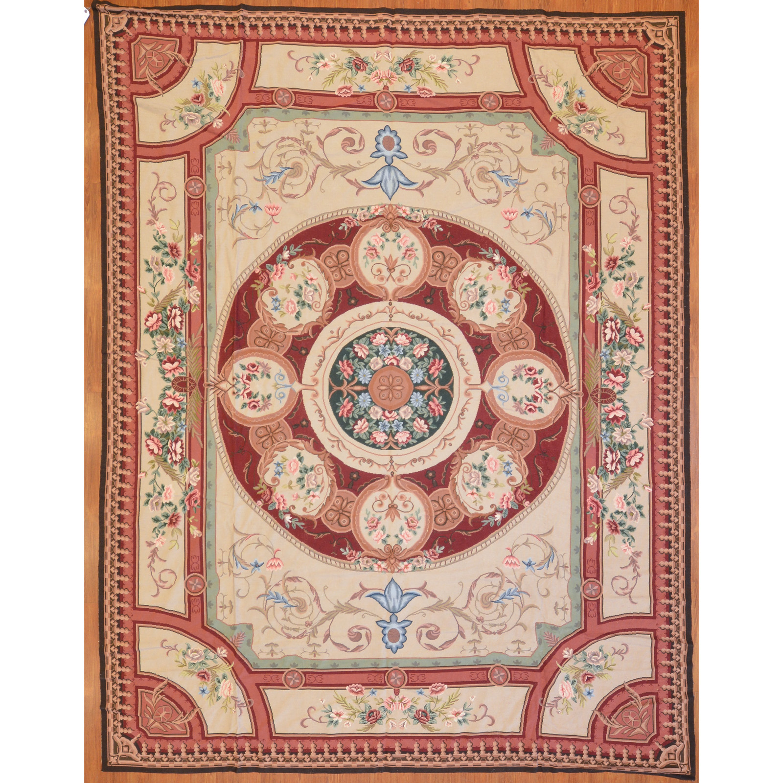 SAVONNERIE NEEDLEPOINT RUG,
