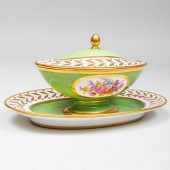 SÃ¨VRES GREEN GROUND PORCELAIN
