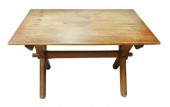 SAWBUCK DINING TABLE, AMERICAN