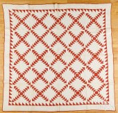 SAWTOOTH PATCHWORK QUILT, LATE