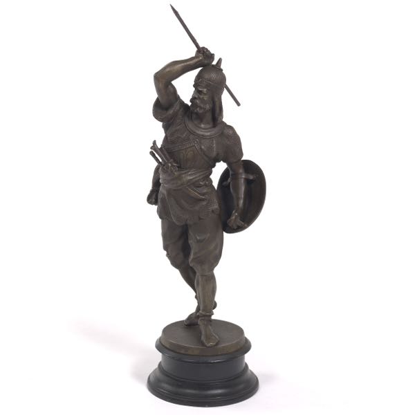 SAXON WARRIOR NEWEL POST