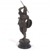 SAXON WARRIOR NEWEL POST SCULP