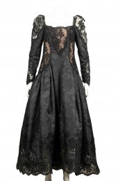 SCAASI BOUTIQUE BLACK LACE EVE