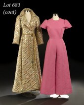 Scaasi Gold Brocade Evening Co
