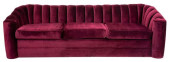 SCALAMANDRE VELVET UPHOLSTERED