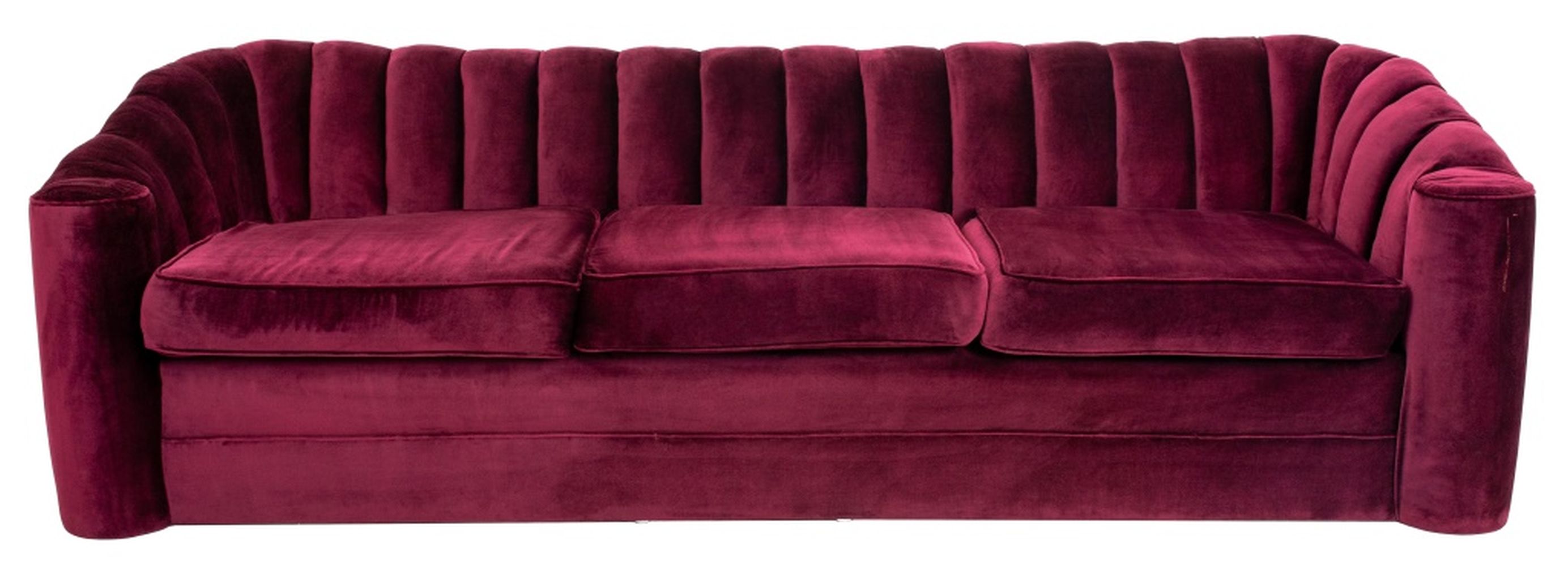 SCALAMANDRE VELVET UPHOLSTERED