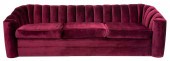 SCALAMANDRE VELVET UPHOLSTERED