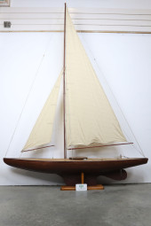 SCALE MODEL POND YACHT, SAIL B