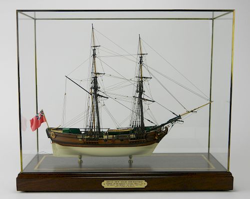 SCALE SHIP MODEL OF BRITISH SNOW
