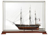 SCALE SHIP MODEL OF U.S.S. CON