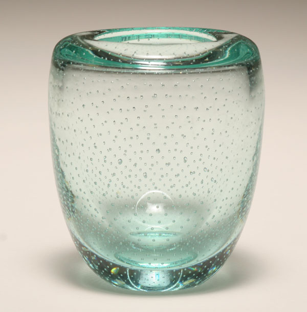 Scandinavian art glass vase