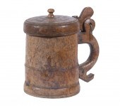 SCANDINAVIAN BURL WOOD TANKARD