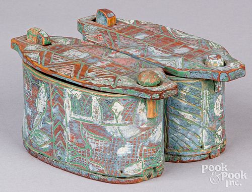 SCANDINAVIAN CARVED AND PAINTED