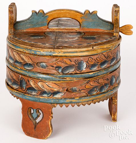 SCANDINAVIAN CARVED AND PAINTED