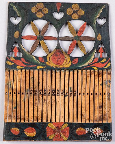 SCANDINAVIAN CARVED AND PAINTED