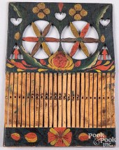 SCANDINAVIAN CARVED AND PAINTE