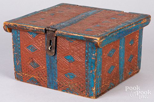 SCANDINAVIAN CARVED AND PAINTED