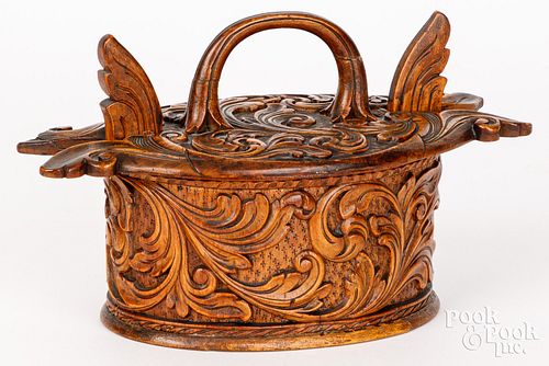 SCANDINAVIAN CARVED BENTWOOD TINE