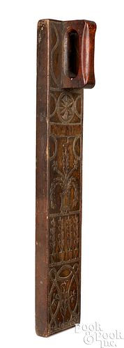 SCANDINAVIAN CARVED WALNUT