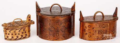 SCANDINAVIAN CHIP CARVED BENTWOOD