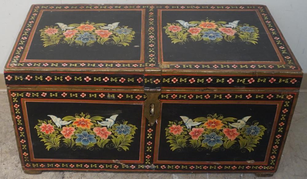 SCANDINAVIAN FLORAL DECORATED