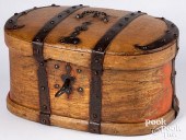 SCANDINAVIAN LOCK BOX, 19TH C.