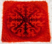 SCANDINAVIAN ORANGE RYA RUG, 2