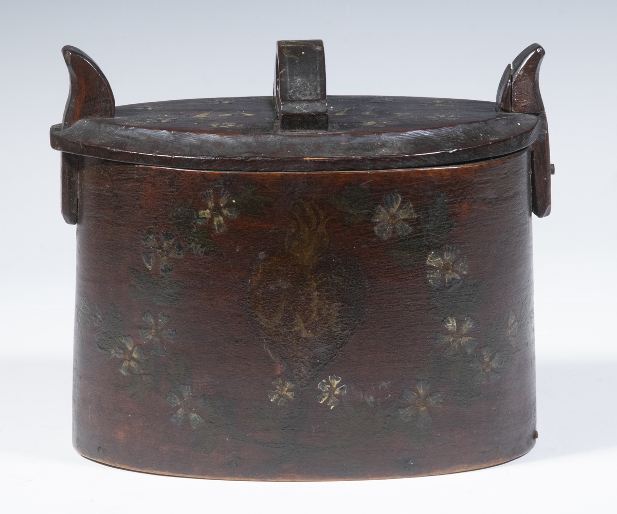 SCANDINAVIAN PAINT DECORATED TINE