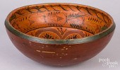 SCANDINAVIAN PAINTED ALE BOWL,