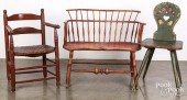 SCANDINAVIAN PAINTED BACK STOO
