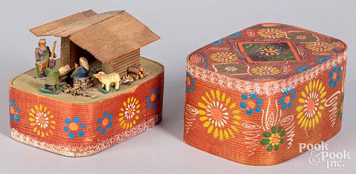 SCANDINAVIAN PAINTED BENTWOOD