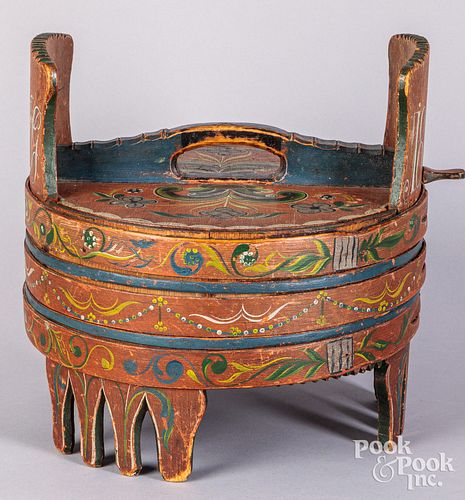 SCANDINAVIAN PAINTED BENTWOOD