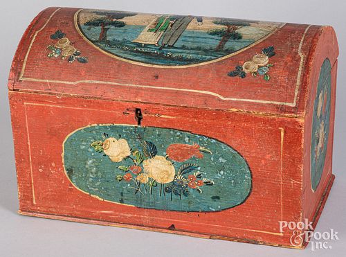 SCANDINAVIAN PAINTED DOME LID
