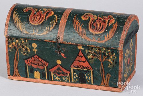 SCANDINAVIAN PAINTED DOME LID