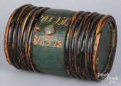 SCANDINAVIAN PAINTED KEG, DATE