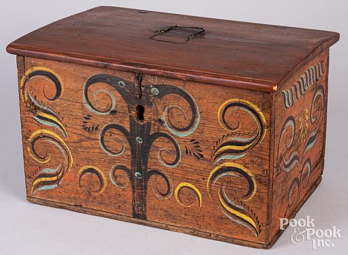 SCANDINAVIAN PAINTED PINE VALUABLES