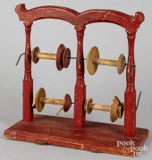 SCANDINAVIAN PAINTED SPOOL RAC
