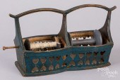 SCANDINAVIAN PAINTED SPOOL RAC